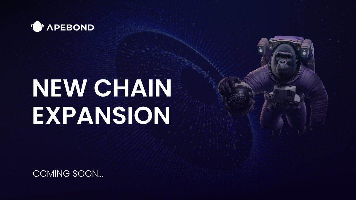 📣 BIG NEWS - Bonds are coming to a new chain! ⛓️🎉

Our upcoming expansion brings the first distributed ledger designed for the "Internet of Everything" - a network for exchanging value and data between humans and machines. 🤯🤖

Stay tuned for more updates! 👀
#FutureIsNow