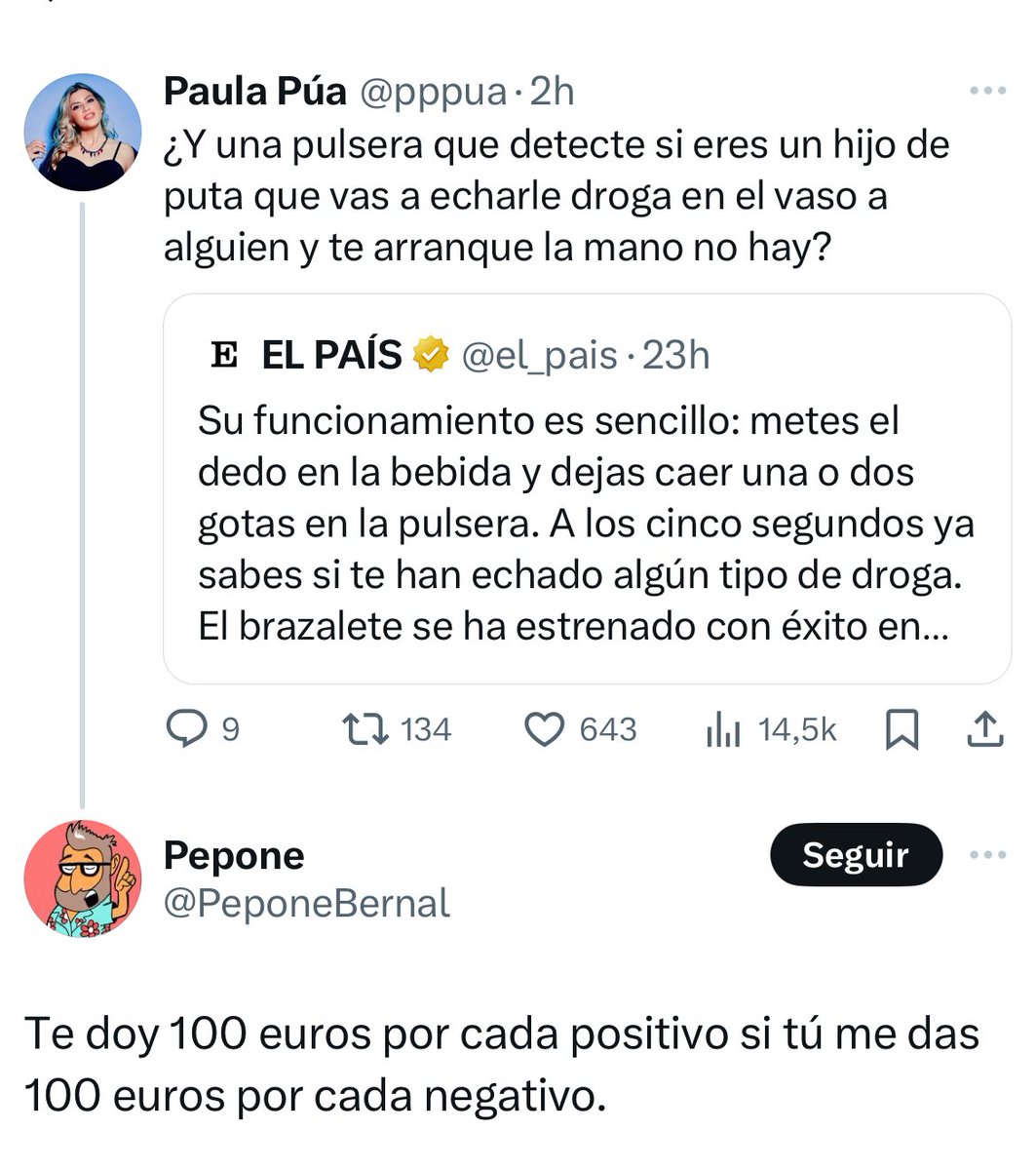pppua's tweet photo. Te piensas que a nadie le puede molestar un tuit que va contra las personas que meten droga en la bebida de otras pero la vida siempre te sorprende https://t.co/t2l8nfEpZw
