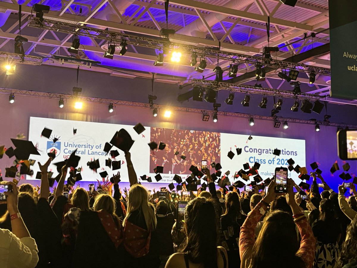Hip, Hip, Hooray! ⁦@UCLan⁩ #UCLanGraduates #UCLan2024