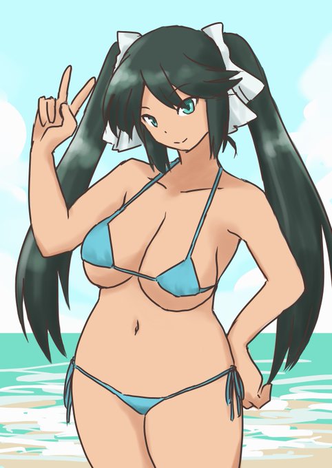 夏なので水着の五十鈴さんです 