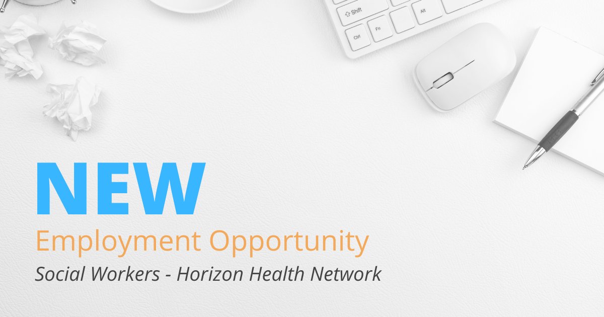 Calling social workers searching for a new employment opportunity 📢

Horizon Health Network is looking for social workers to join various teams throughout New Brunswick.

Interested? Visit bit.ly/4bMtHwA  for more details.