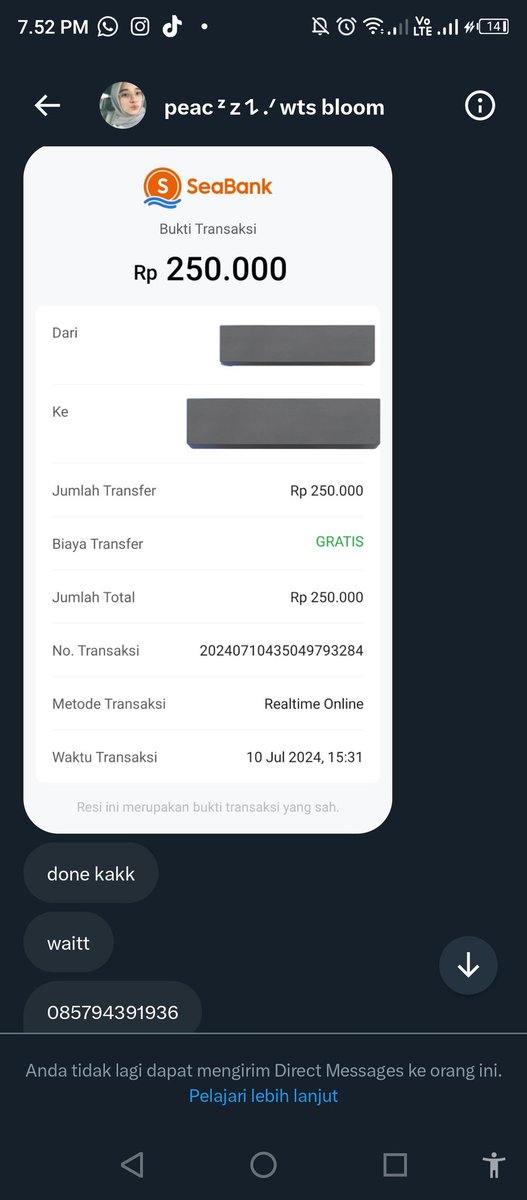 fairyhaum's tweet photo. BA CV hati hati, SCAM PENIPU DP TIKET KONSER ENHYPEN FANCON DOH KYUNGSOO, cv ke ovo
usn nya ganti ganti
@.sienceofyou @chiesmiiess
@welltoknowz @hiigoexzs @bloossomex
ovo 085794391936 a.n cece fitria
#DOHKYUNGSOO_BLOOM ##Enhypen_in_JKT #FATEPLUS_IN_JAKARTA #zonauang #ZonaBA https://t.co/EQPj1p8wNK