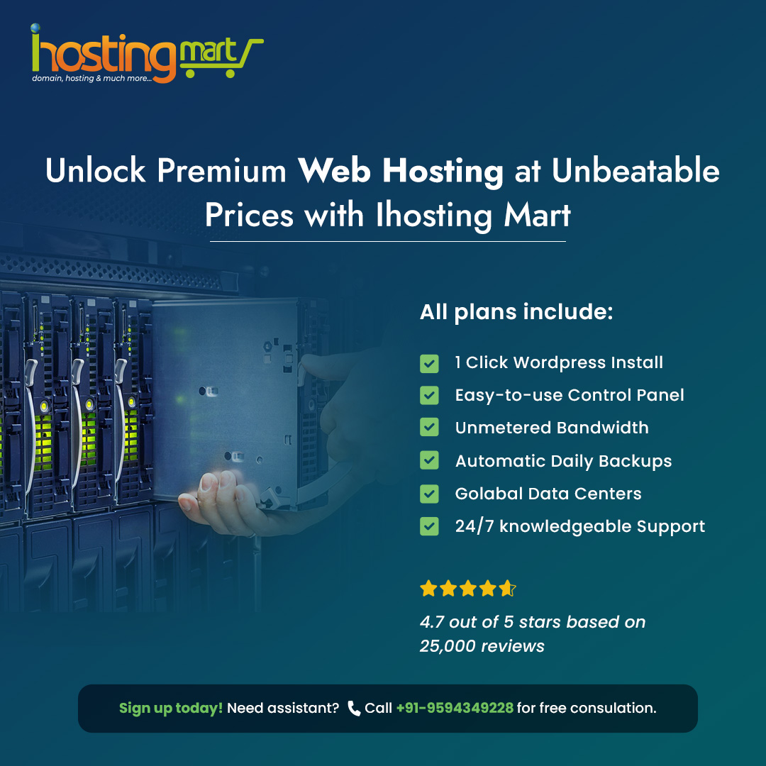 ihostingmart's tweet image. Make your website accessible to millions of users with the help of a web hosting service by Ihosting mart. We provide various types of #hosting like Shared Hosting, VPS hosting, #Cloud_hosting  
 ihostingmart.com
#web_hosting_service  #Ihostingmart #Shared_Hosting,