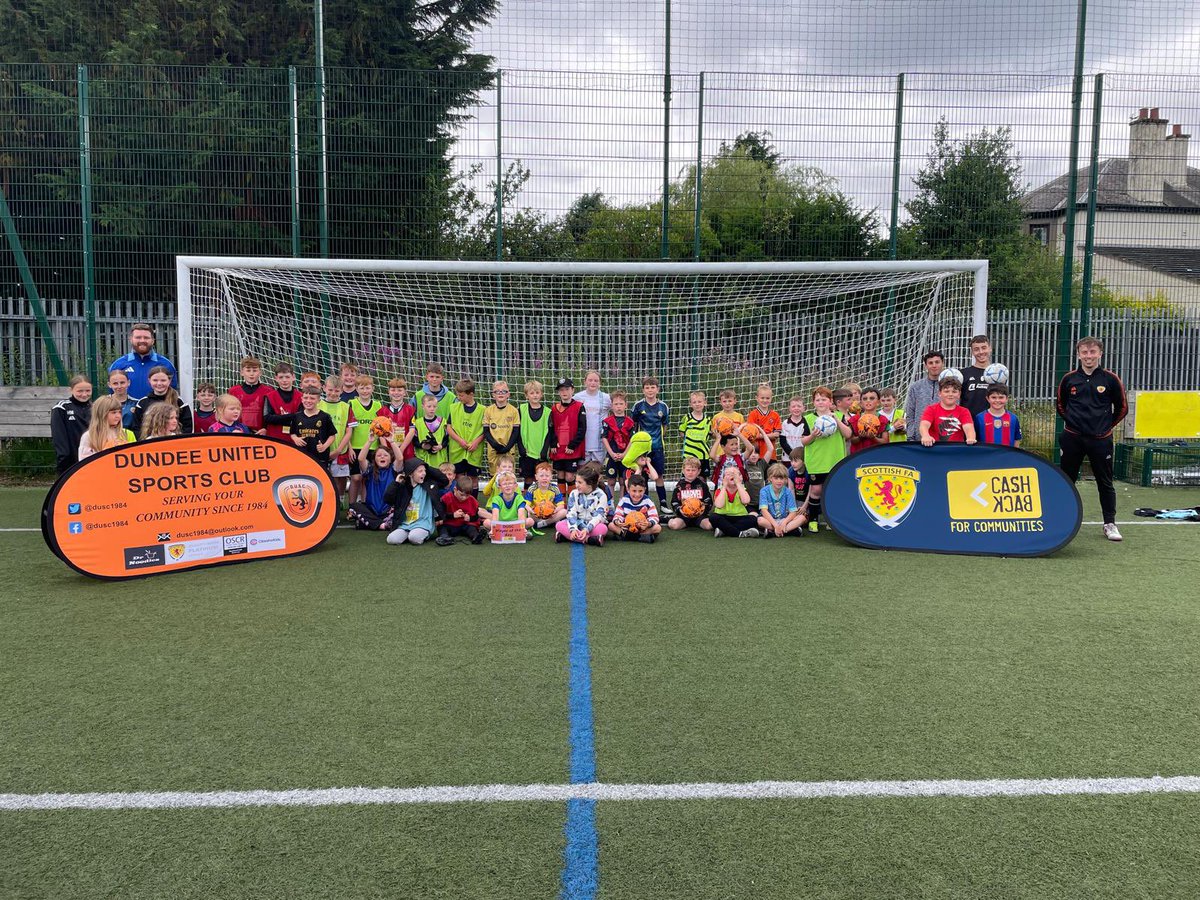 Dusc1984's tweet photo. Day 4/5 of our cashbackcamp done✅

Thankfully the rain stayed off for us today and we managed to get some sort of sun ☀️ 

A massive well done to everyone today look forward also well done to Reuben for winning Duscs cashaback player of the day⚽️😊

#footballforall https://t.co/tX8Y12n2TD