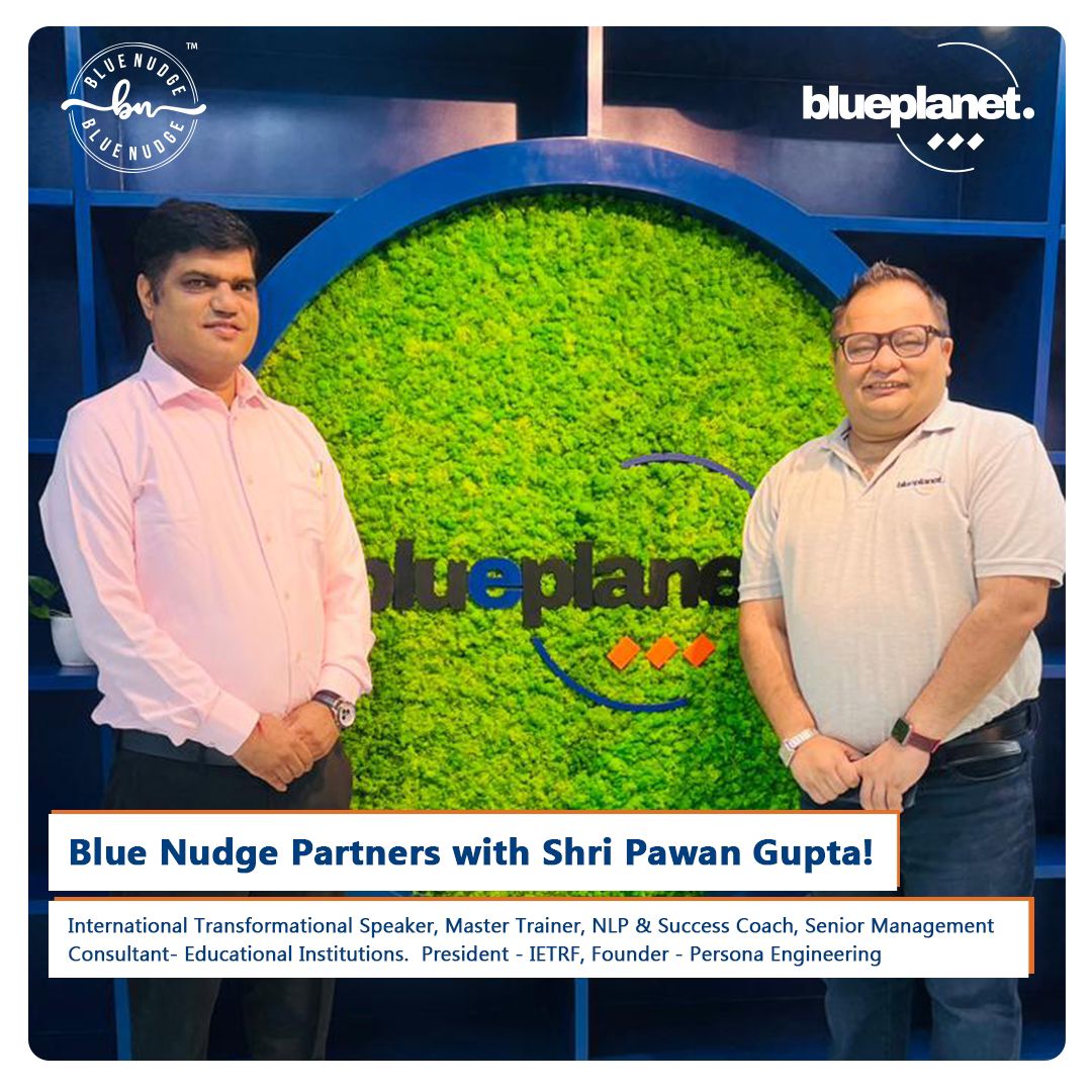 NudgeBlue's tweet photo. Blue Nudge is thrilled to announce our partnership with Shri Pawan Gupta, a renowned International Transformational Speaker, Master Trainer, NLP &amp; Success Coach, and Management Consultant. 

To know, visit us: https://t.co/R4P7sj4aJH
  
#BlueNudge #EcoXRClub #Sustainabile https://t.co/S1KLJUvRE1