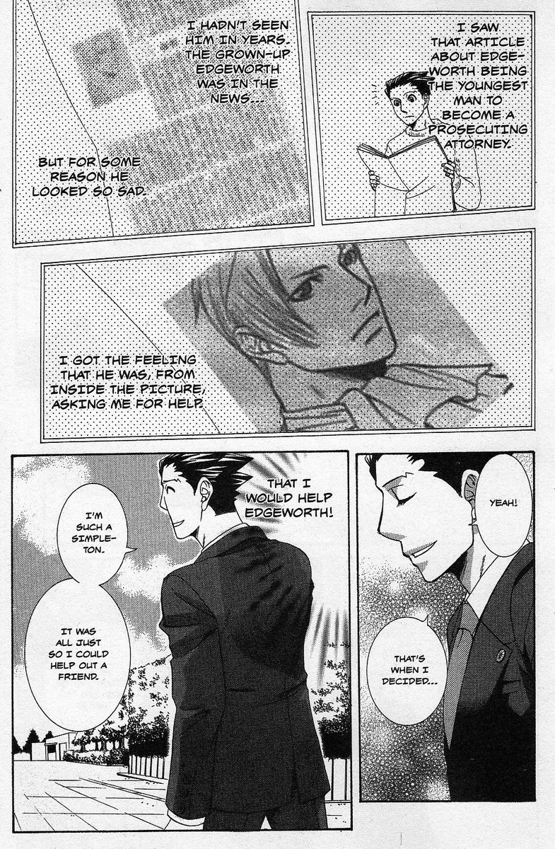 wrightphobic's tweet image. reading the ace attorney manga and i started laughing sooo hard. this bitch saw a picture of edgeworth and went "he's calling out to ME..."