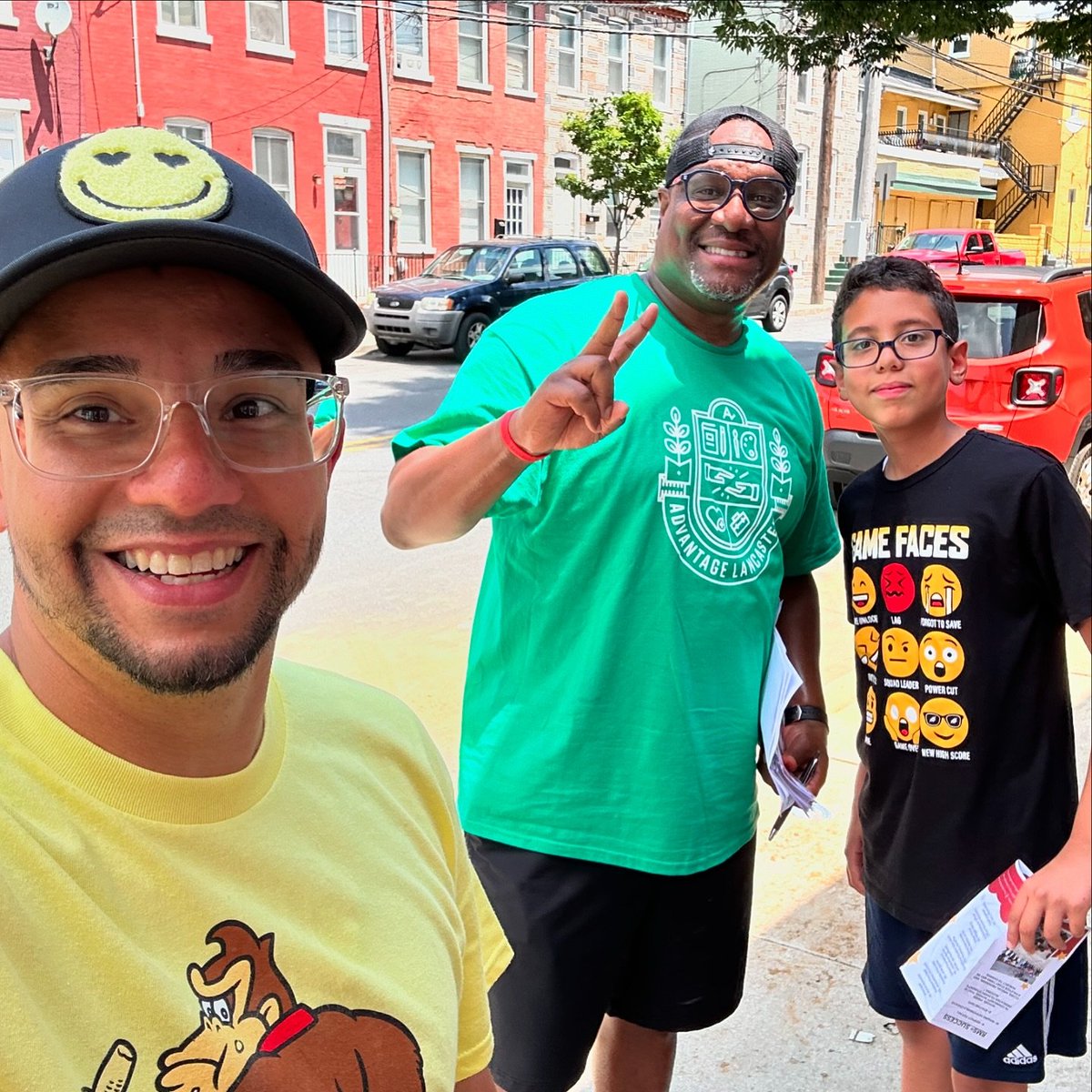 We love seeing our team go above and beyond and leaning into our mission every day. #SDoLPA Reynolds MS Mr. Swinton and Mr. Iguina were out visiting students around town. Despite the heat, they were spreading the word that the new school year is just around the corner!