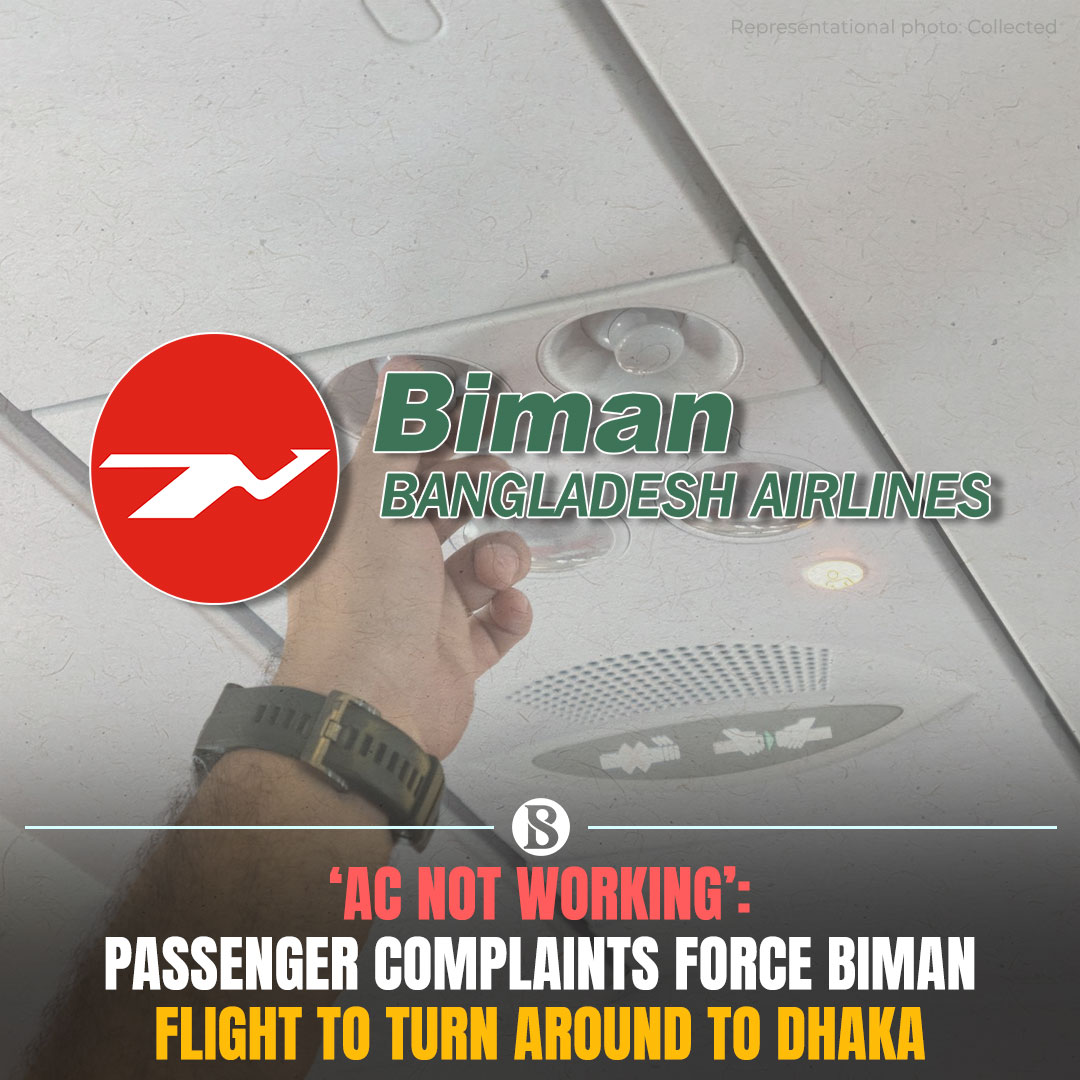 tbsnewsbd's tweet image. As a result of this delay, multiple subsequent flights from Hazrat Shahjalal International Airport have experienced delays

[Link in Comments]

#BimanBangladeshAirlines #Biman #acnotworking #TBSNews