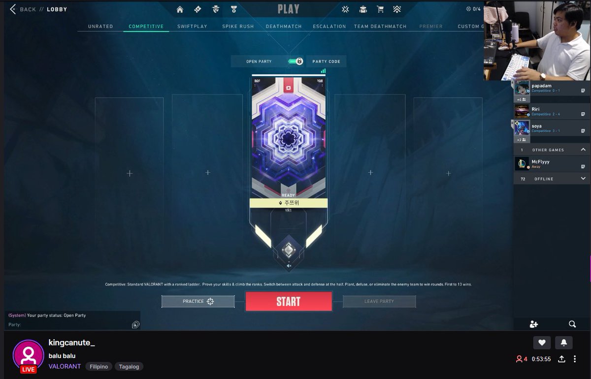 _jpdirain's tweet image. let’s support my friend, he is now streaming on twitch twitch.tv/kingcanute_