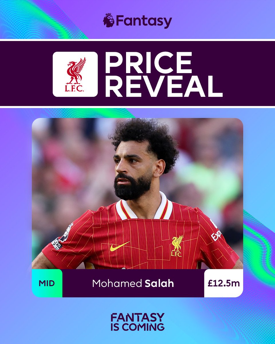 OfficialFPL's tweet photo. The Egyptian King stays at £12.5m 🇪🇬👑

@LFC's Mo Salah has returned over 200 points in his last seven #FPL seasons 🔥 https://t.co/WYsNXtSS08