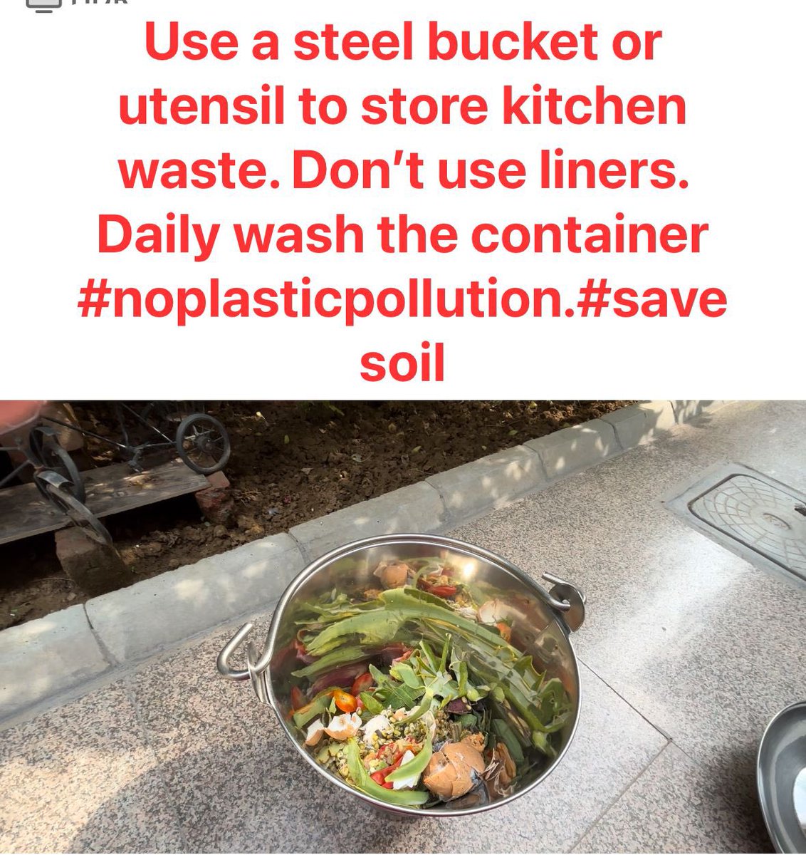 SethiRuchikaT's tweet photo. A paradigm shift in the way we DISPOSE waste - fm "binning trash" to ‘#saving’#compostables #recyclables

#resourceconservation #savesoil #givewastenewlife
#segregatedcollection 

@mlkhattar ji
#MWRRP
#Compost #Biogas #CBG

@MunCorpGurugram @ulbharyana @csharyana @RoopaMishra77 https://t.co/SaOQmYDUZE