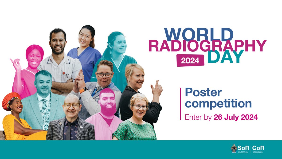 Enter our World Radiography Day poster competition and your artwork could be displayed in hospitals across the UK!

Successful recipients will also receive:
🎨 A framed copy of your poster
🎨 A profile in Synergy
🎨  A cash prize

To enter, visit sor.org/wrd
#WRD2024