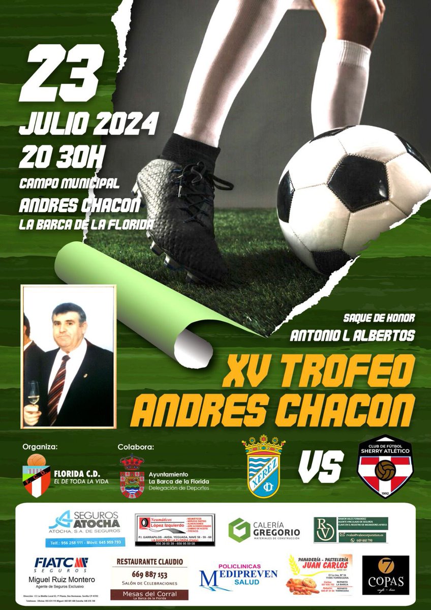 SherryAtletico's tweet photo. 🔴⚫️ 𝗫𝗩 𝗧𝗥𝗢𝗙𝗘𝗢 𝗔𝗡𝗗𝗥É𝗦 𝗖𝗛𝗔𝗖Ó𝗡⚫️🔴

🆚 Xerez C.D.
📅 23 de julio
🕖 20:30h
🏟️ Andrés Chacón

#todoalrojo #trofeoandreschacon #andreschacon #labarcadelaflorida https://t.co/krZw1dlrur