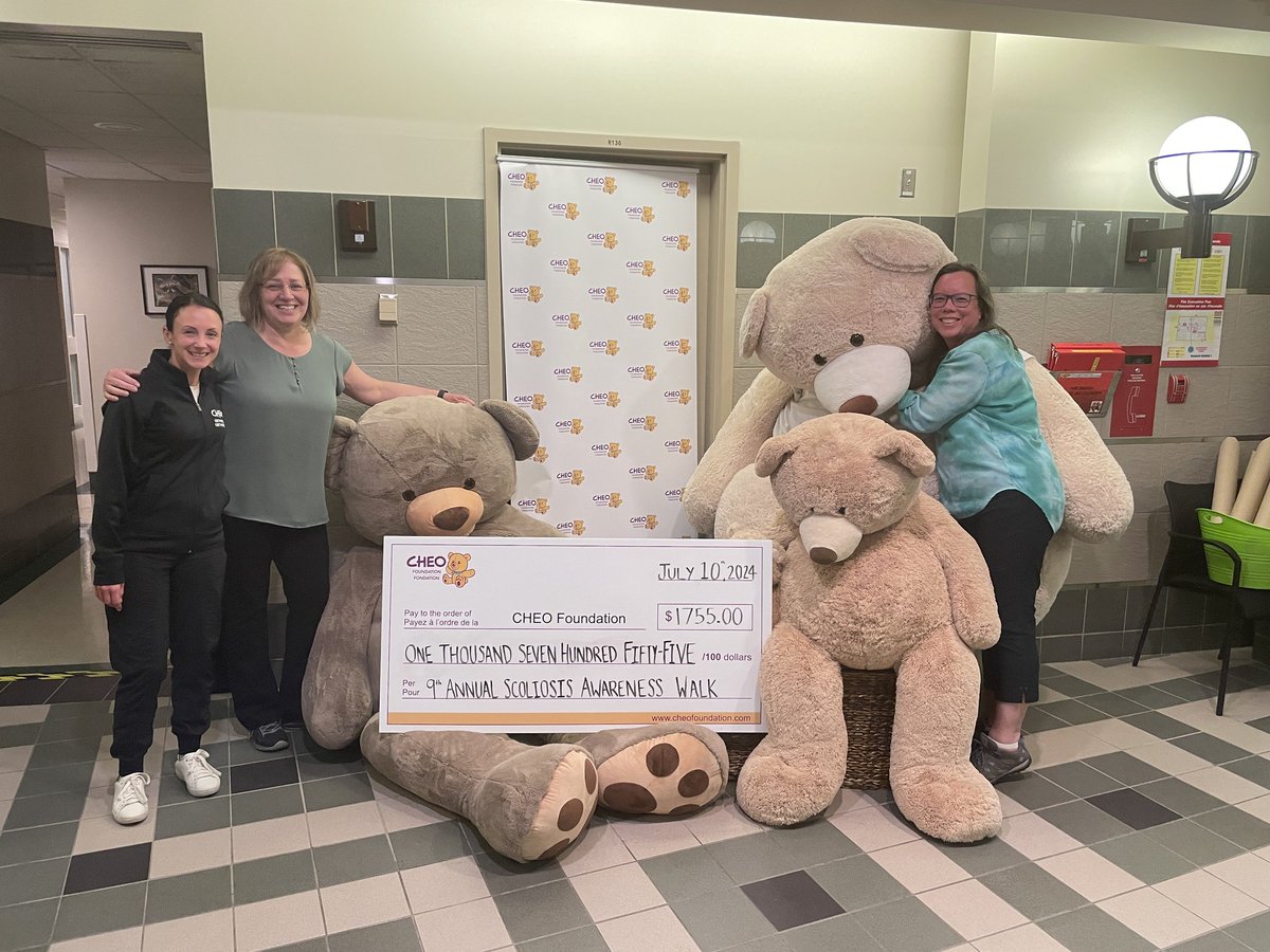 CHEO Orthopedic Research (@cheoorthopedics) on Twitter photo The CHEO Spine team & <a href="/scoliosisottawa/">Scoliosis Ottawa</a> raised almost 2k for Scoliosis Research for #scoliosisawarenessmonth !!! The CHEO Spine team & <a href="/scoliosisottawa/">Scoliosis Ottawa</a> raised almost 2k for Scoliosis Research for #scoliosisawarenessmonth !!!