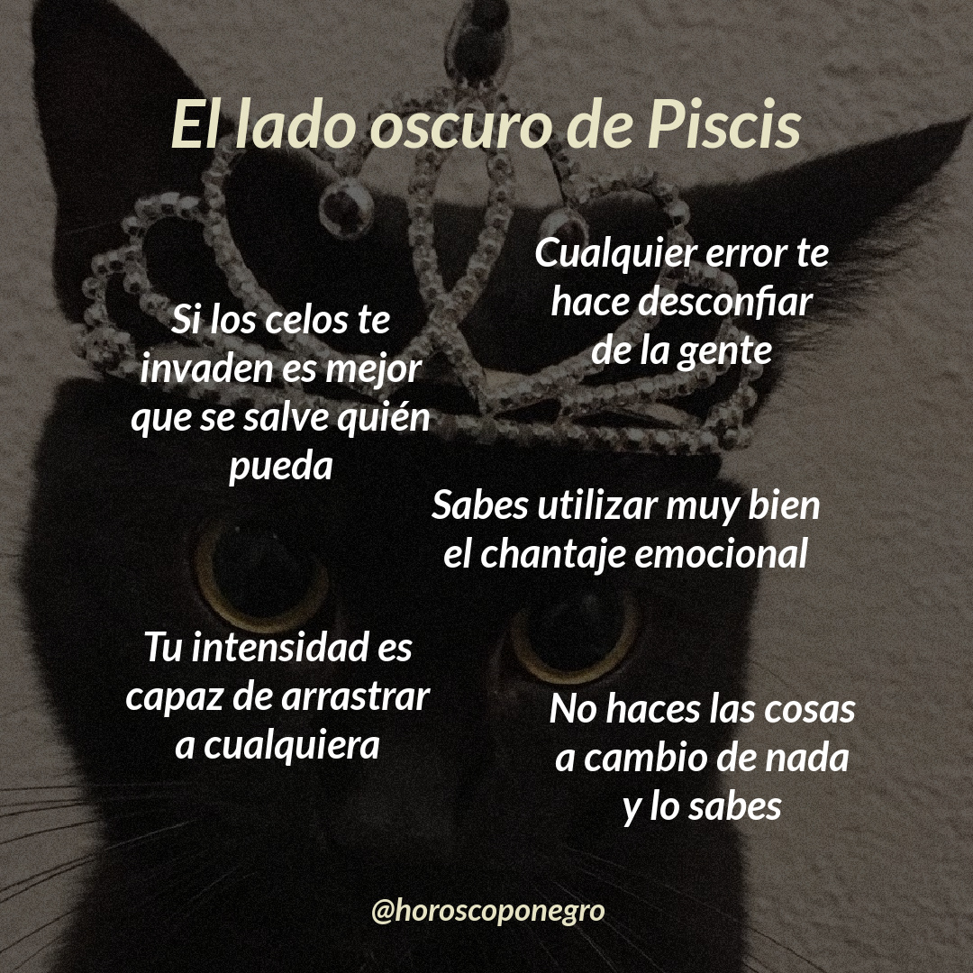 ⚠️ Tu lado oscuro, Piscis ⚠️