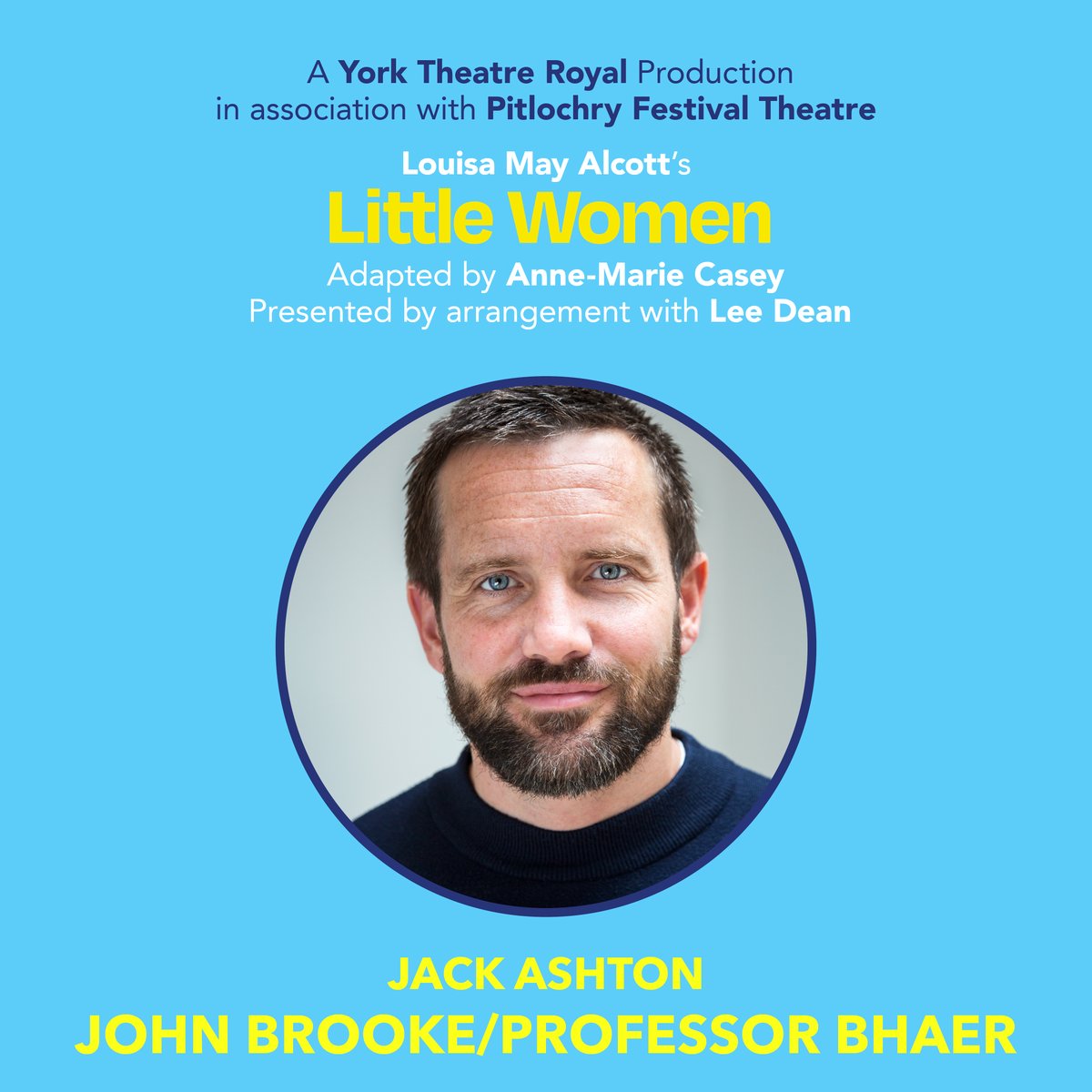 YorkTheatre's tweet photo. 📣📞Hold the phone... star of Call the Midwife, Jack Ashton, joins our cast for Little Women!

He'll be playing John Brooke and Professor Bhaer.

📅21 Sep - 12 Oct. Tickets already selling fast, don't miss it.

🎟️: https://t.co/qvcKLpqGN4 https://t.co/8RoaD15iZ3
