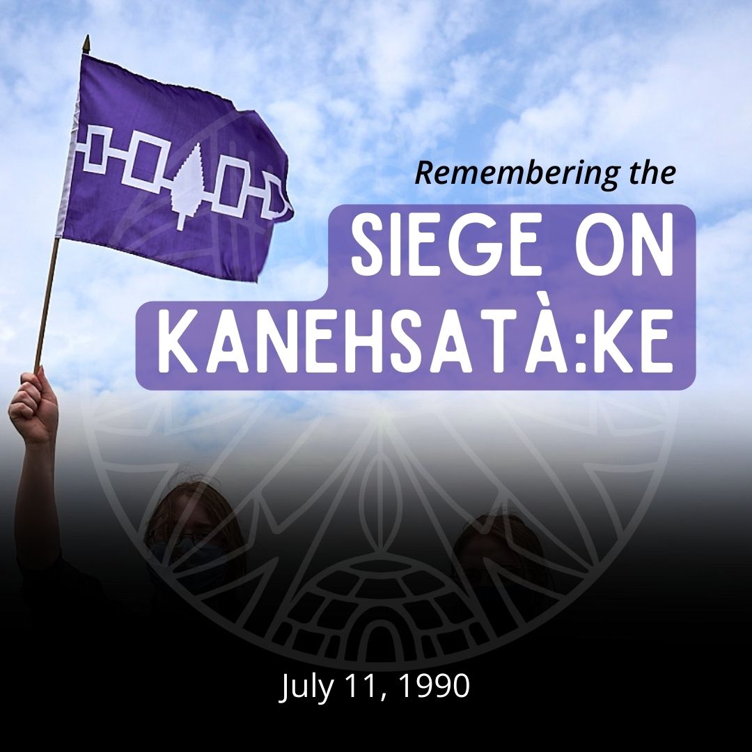 July 11 marks 35 years since the siege on Kanehsatà:ke (#OkaCrisis), where for 78 days the provincial and federal government attacked the peaceful barricade of Indigenous land defenders guarding against real estate expansion.
#LandBack #IndigenousCanada #IndigenousSovereignty