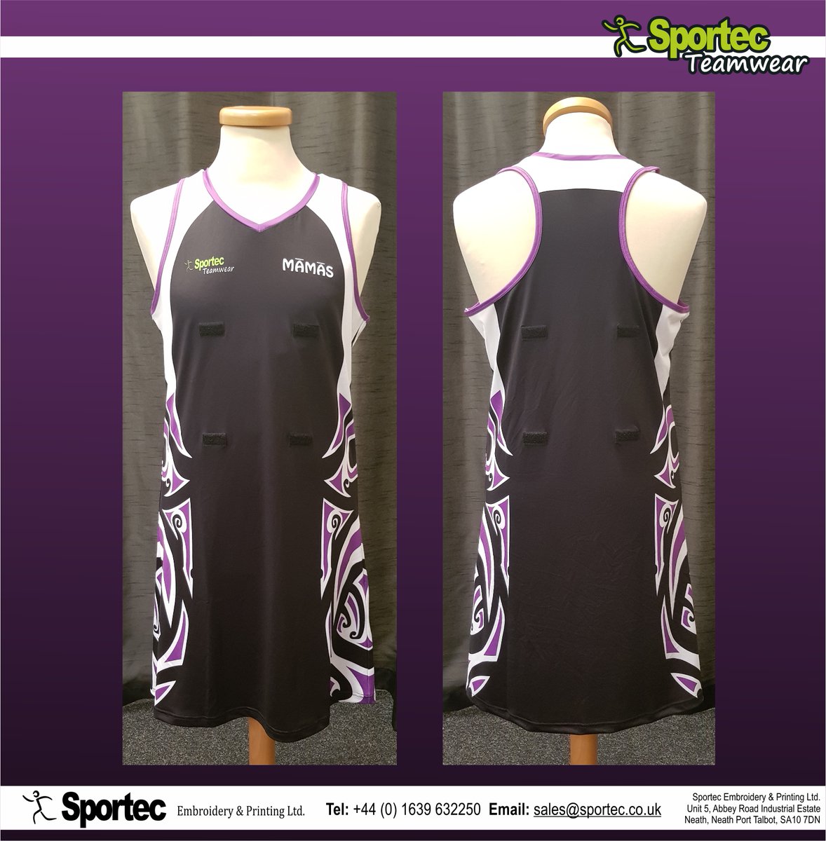 Here's a new #bespoke #sublimated #netball #dress that we've created in our MOARI design!

To see our full range of netball dress designs, please visit sportec.co.uk/products/teamw………

#custom #netballdress #netballkit #customdesign #sportskit #teamwear