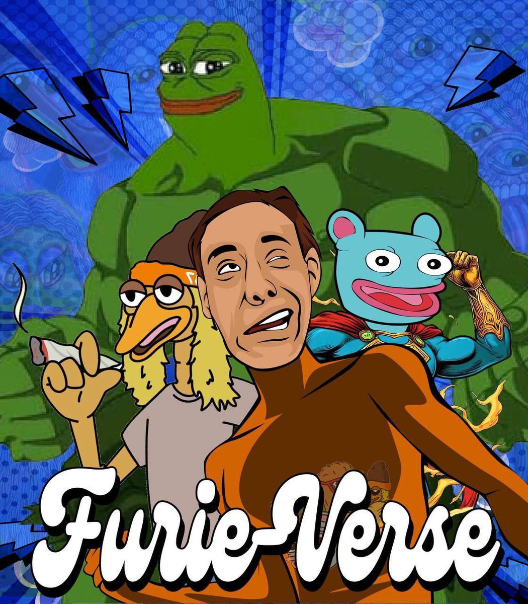 nuggetn8's tweet photo. @NikolaBench @itsFoxCrypto $furie Furieverse of course. It's Matt furrie x infinity. All furies welcome. #pepe #landwold #brett #spike #andy @NikolaBench @TheFurieVerse https://t.co/ktJ0NDtvzk