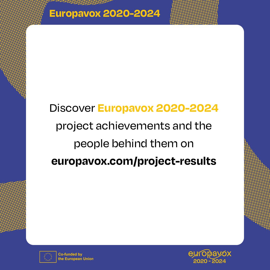𝗘𝘂𝗿𝗼𝗽𝗮𝘃𝗼𝘅 𝟮𝟬𝟮𝟬-𝟮𝟬𝟮𝟰: Focus Austria  Discover the project achievements and the people behind them visite our website : europavox.com/project-result…  #europavox #europavoxproject