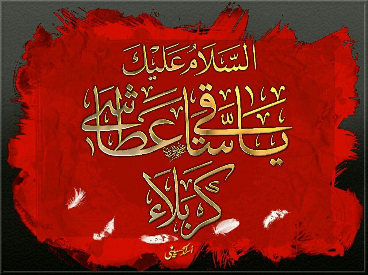 السلامُ عليكَ يا مولاي يا أبا الفضل العبّاس السلام عليك يا قطيع الكفين السلام عليك يا ساقي عطاشى كربلاء السلام عليك يا حامل لواء الحسين ( عليكما السلام ) السلام عليك يا قمر بني هاشم.