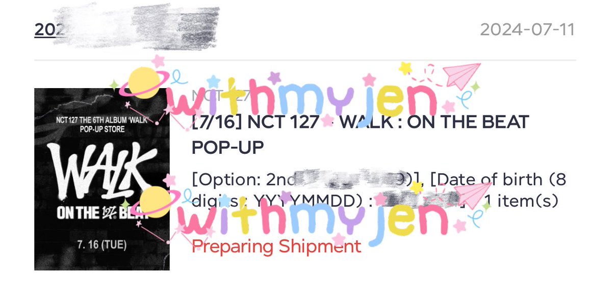 withmyjen's tweet photo. Good Job ෆ˙ᵕ˙ෆ  

กดจอง NCT 127 THE 6TH ALBUM WALK : ON THE BEAT POP UP 

 #reviewwithmyjen https://t.co/3DCW16hiuL