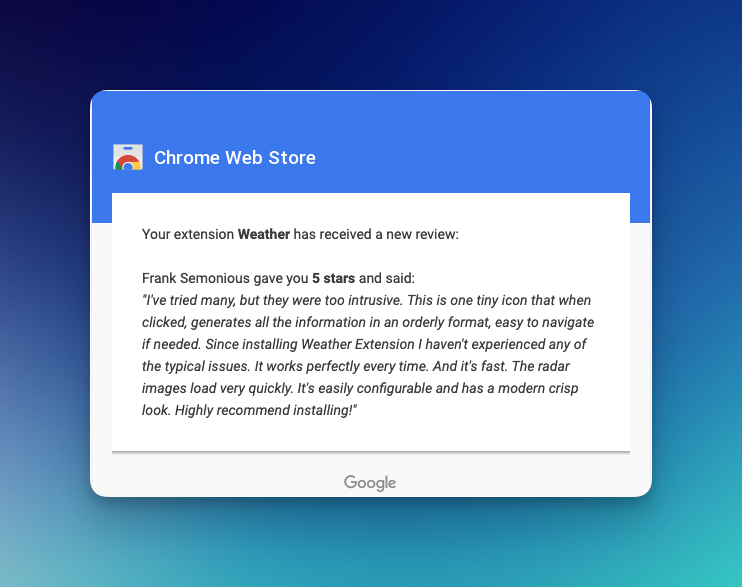 Weather Extension tweet media