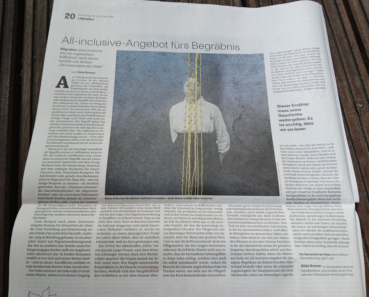 Eine berührend schöne Rezension heute im Freitag über Die Gemeinheit der Diebe.