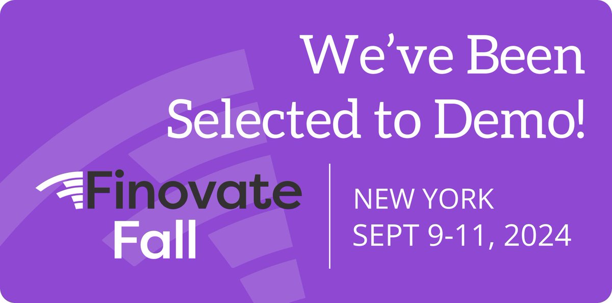 <a href="/StrideBuild/">Stride</a> is excited to share that it was selected to demo our  #StrideConductor solution at #FinovateFall 2024! 
Come see our CEO <a href="/fmrtn/">Francisco Martin</a> on stage!