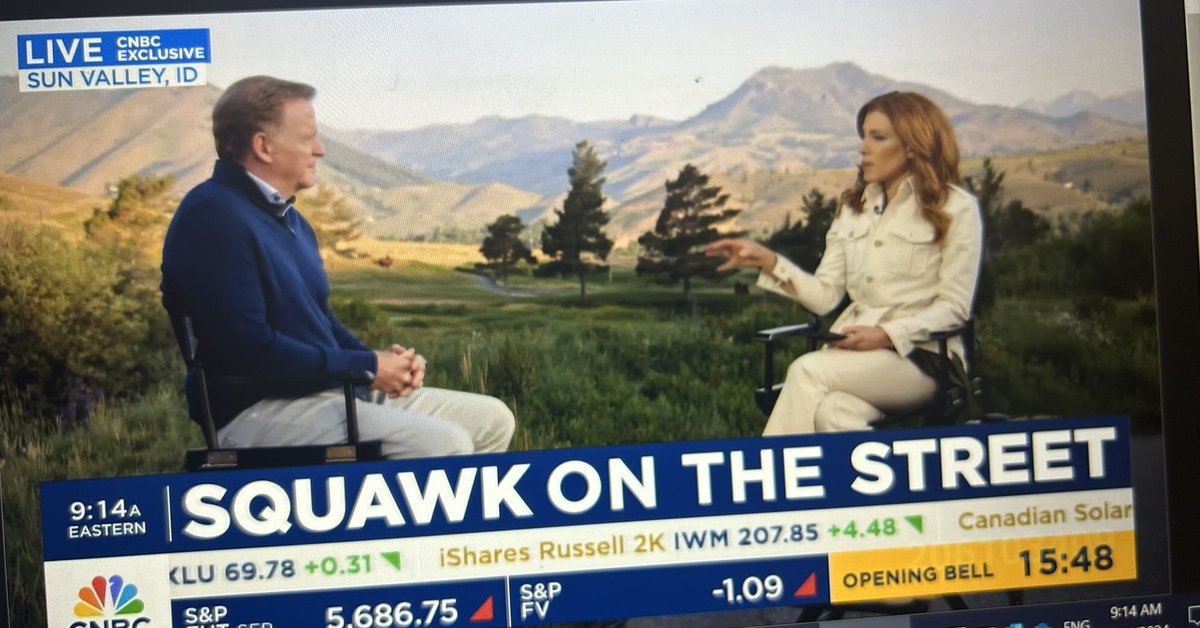 Roger Goodell to <a href="/JBoorstin/">Julia Boorstin</a> on PE: 🚨

We believe this could make sense for us in a limited fashion - probably no more than 10% of a team.