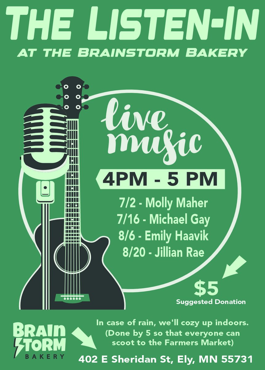 Emily Haavik (@emilyhaavik) on Twitter photo I cannot wait to be a part of this magical series <a href="/sarahmorris78/">Sarah Morris</a> is cooking up at the Brainstorm Bakery in Ely! My show is Tuesday, August 6, 4-5 p.m., if you're in town or close enough to make the drive! 🌲🐻🍩 I cannot wait to be a part of this magical series <a href="/sarahmorris78/">Sarah Morris</a> is cooking up at the Brainstorm Bakery in Ely! My show is Tuesday, August 6, 4-5 p.m., if you're in town or close enough to make the drive! 🌲🐻🍩