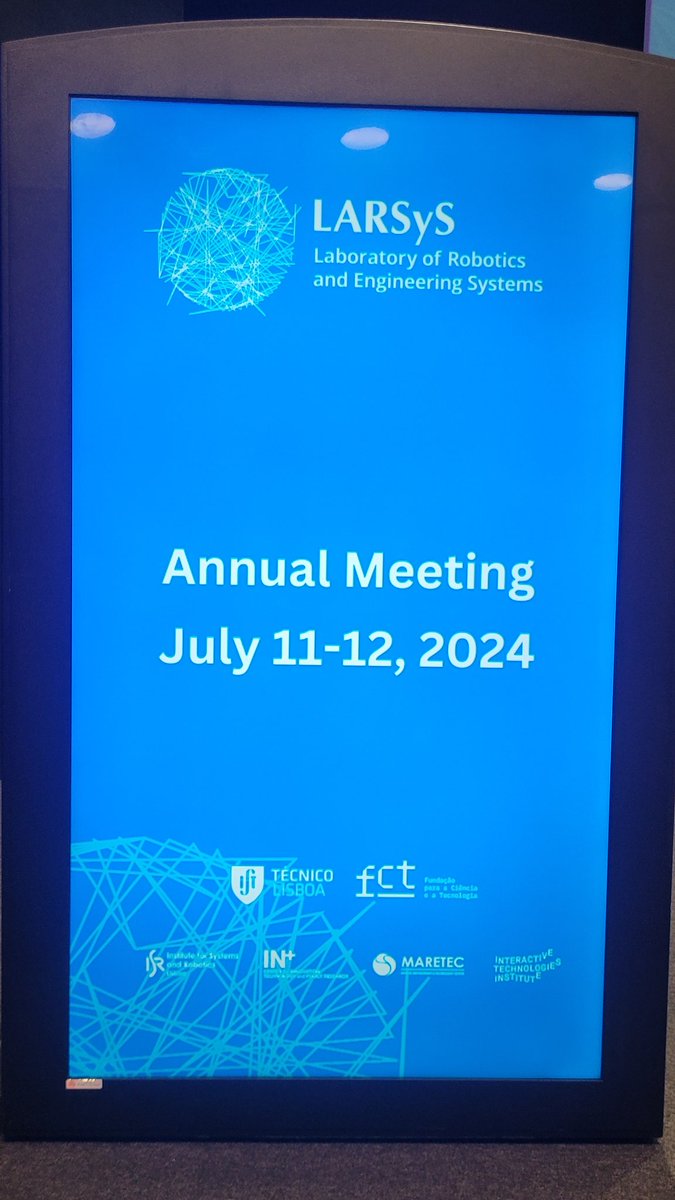 Jose_SV_'s tweet photo. What is the link between AI, robotics, and dance?
Find out the answer at the LARSyS Annual Meeting!
#LARSyS2024 https://t.co/IUmA08cnqD