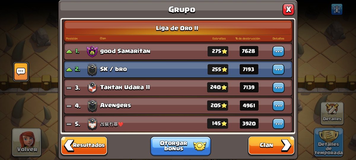 Felicitaciones a nuestros chic@s de ESEKBRO Clash of Clans por el nuevo ascenso a Liga Oro 1 , a seguir creciendo guerreros ❤️‍🔥