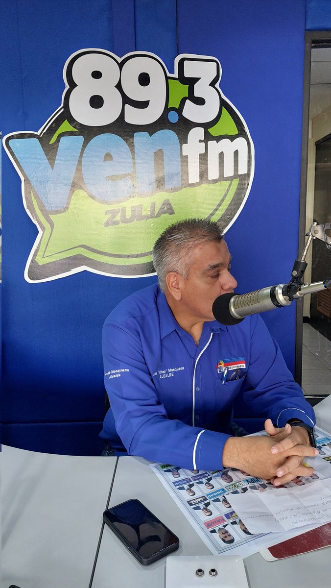 Nuestro líder municipal <a href="/cheolagunillas/">José Mosquera Adarme</a>  ha está hora  por #VenFm89.3 en el programa Dos en la Noticia llevando el mensaje del cambio , de que esté 28 de Julio #Venezuela tendrá Un Nuevo tiempo
#EdmundoPresidente 
#Edmundoparatodoelmundo 

<a href="/partidoUNT/">Un Nuevo Tiempo</a> 
<a href="/somosuntzulia/">Un Nuevo Tiempo Zulia</a> 🇻🇪