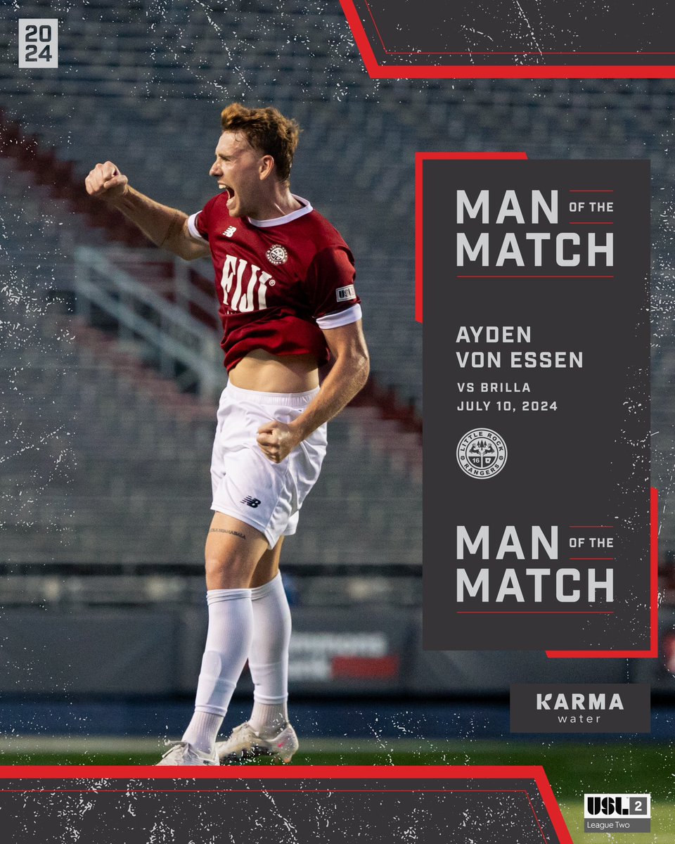 lrrangers's tweet photo. Two goals against his former side, and keeping us in the win column!

#lrrangers | #path2pro | #littlerock | #arkansas | @USLLeagueTwo https://t.co/CzPbTjfPOb