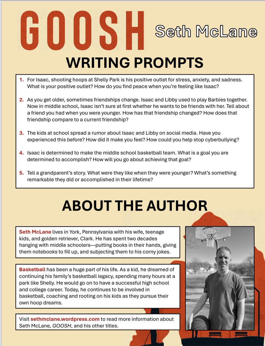 sethmclane's tweet image. #middlelevel #TEACHERS I feel your pain seeing back-to-school displays in stores! Feel free to scroll by this post like you do that aisle at Target.  

GOOSH Educators’ Guide is ready for your use! GOOSH is available on #Amazon. #kidlit 

 shorturl.at/S1RYp