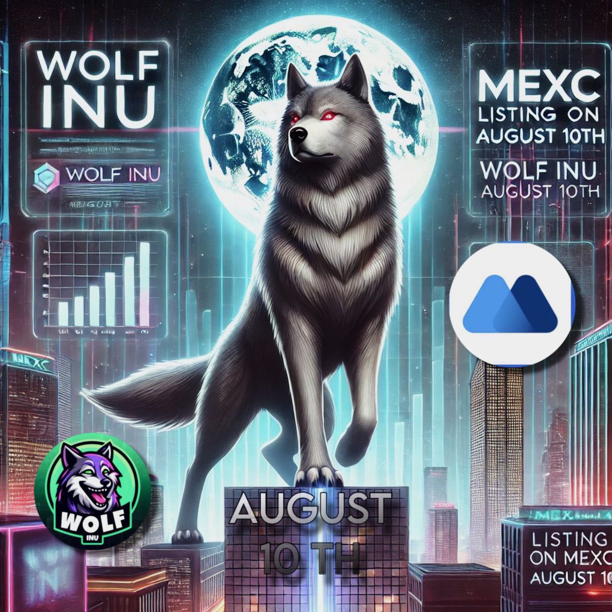 🐺🎯Get Ready for a New Era: Wolf Inu Will Be Listed on MEXC on August 10th! 🌟

We are excited to announce that next month, on August 10th, Wolf Inu will officially be listed on MEXC! 🐺💵🚀 This is a unique opportunity for all cryptocurrency enthusiasts and visionary investors.