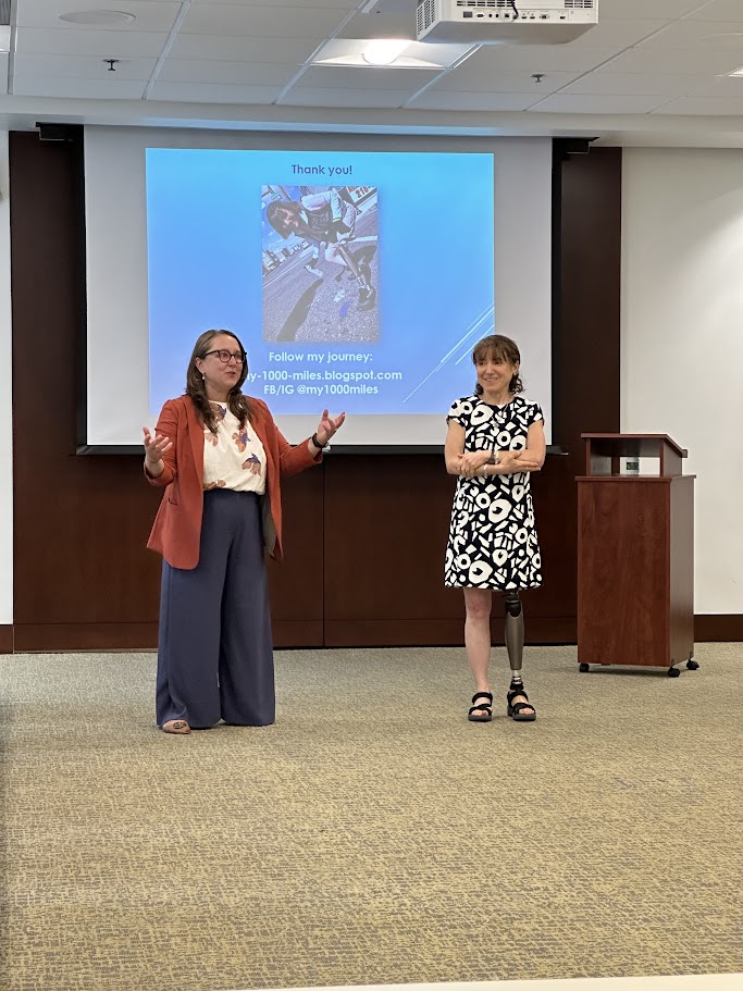 Klehr_Harrison's tweet image. Yesterday, the DEI Committee welcomed a speaker in honor of Disability Pride Month, Rebecca Levenberg. You can learn more about her journey at: my-1000-miles.blogspot.com

 #disabilitypride  #disabilitypridemonth #disabilityawareness