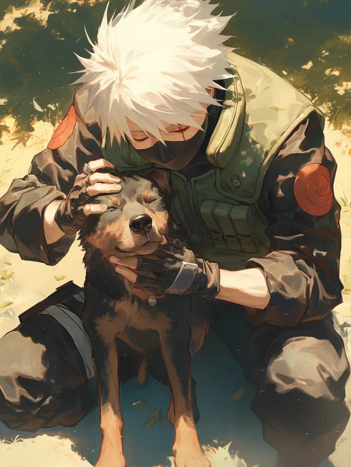 Kakashi Hatake cares about dogs. 