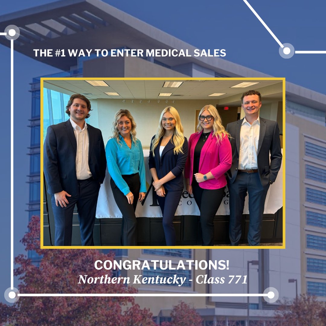 medsalesMSC's tweet image. Congratulations to the following classes for graduating and embarking on their medical device sales careers! 🥳🎓

➡️ Northern KY  - Class 771
➡️ Charlotte - Class 773
➡️ Chicago - Class 774
➡️ Denver - Class 775

#Medrep #MedicalDevice #SalesTraining