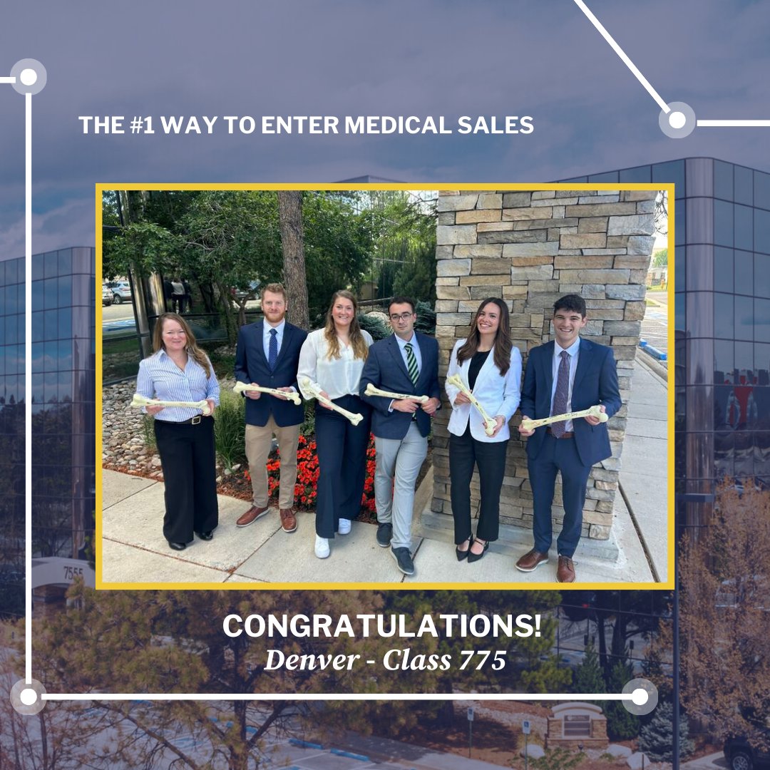 medsalesMSC's tweet image. Congratulations to the following classes for graduating and embarking on their medical device sales careers! 🥳🎓

➡️ Northern KY  - Class 771
➡️ Charlotte - Class 773
➡️ Chicago - Class 774
➡️ Denver - Class 775

#Medrep #MedicalDevice #SalesTraining