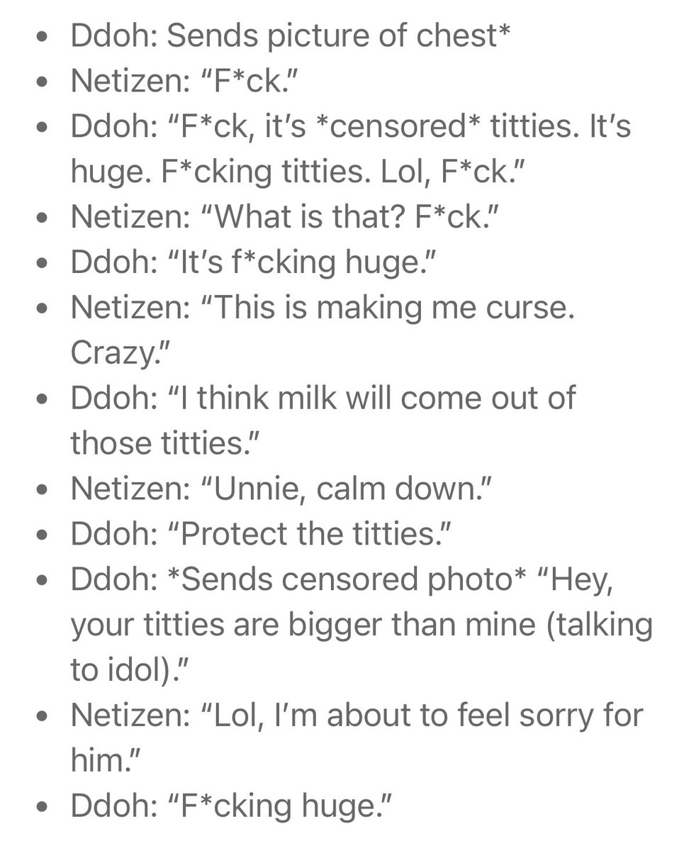 tw / sexual harassment 

baffling and disturbing, pledis should be humiliated that this is the people that are working in the company. minors and/or adults, this is not the way you talk about human beings. treat your idols as subhumans as long as you send a mic in space i guess.