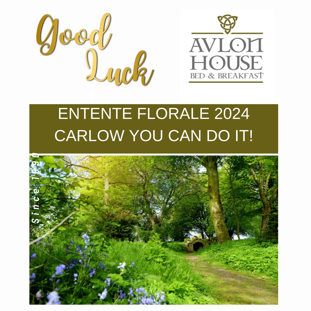Visiting #Carlow this month, you might be struck by how green, lush &amp; beautiful it looks. Did you know Carlow is representing #Ireland in the prestigious #EntenteFlorale competition? As judges make their assessments on July 12th, we’d like to wish all involved the best of luck!!