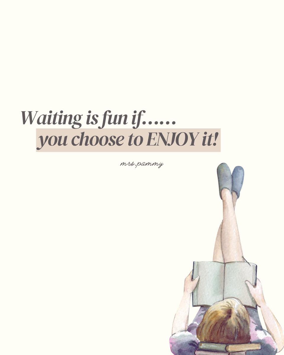 Waiting is fun if…… you choose to ENJOY it!

Sa sobrang enjoy, nakakalimutan mong:
“Tama pala noh? Ang tagal ko nang naghihintay.”

READ FULL: instagram.com/p/C9SFC1-vLo1/…