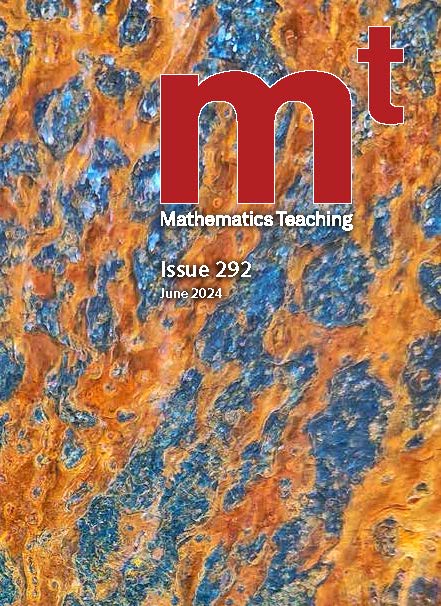 Mathematics Teaching Issue 292 is now available online. Included are two open access articles, 'Shaping Thinkers' Thinking by Anne Watson &amp; John Mason and 'The Montessori cycle of activity and learning in mathematics by Julian Swindale.  Read both articles bit.ly/3VMMEcj