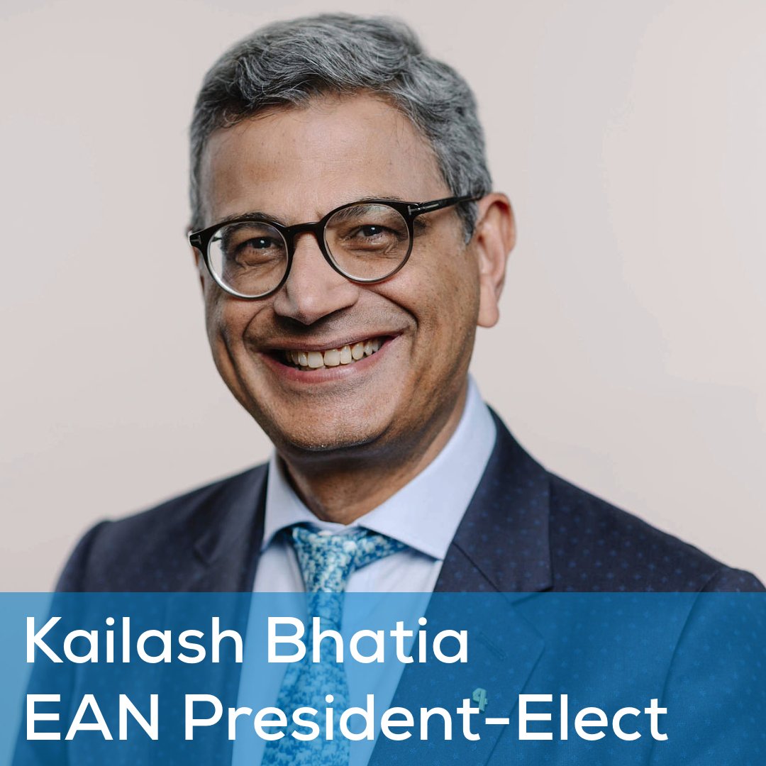 "As President-Elect my vision would be to support the core values of the EAN in promoting education, science, advocacy &amp; membership. I believe our future revolves around promoting diversity, education &amp; fostering collaborations with other international forums &amp; societies."