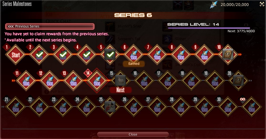 Oh my, it saves your previous unclaimed rewards!! As you can see, I've been playing a lot of pvp in the past 🫣