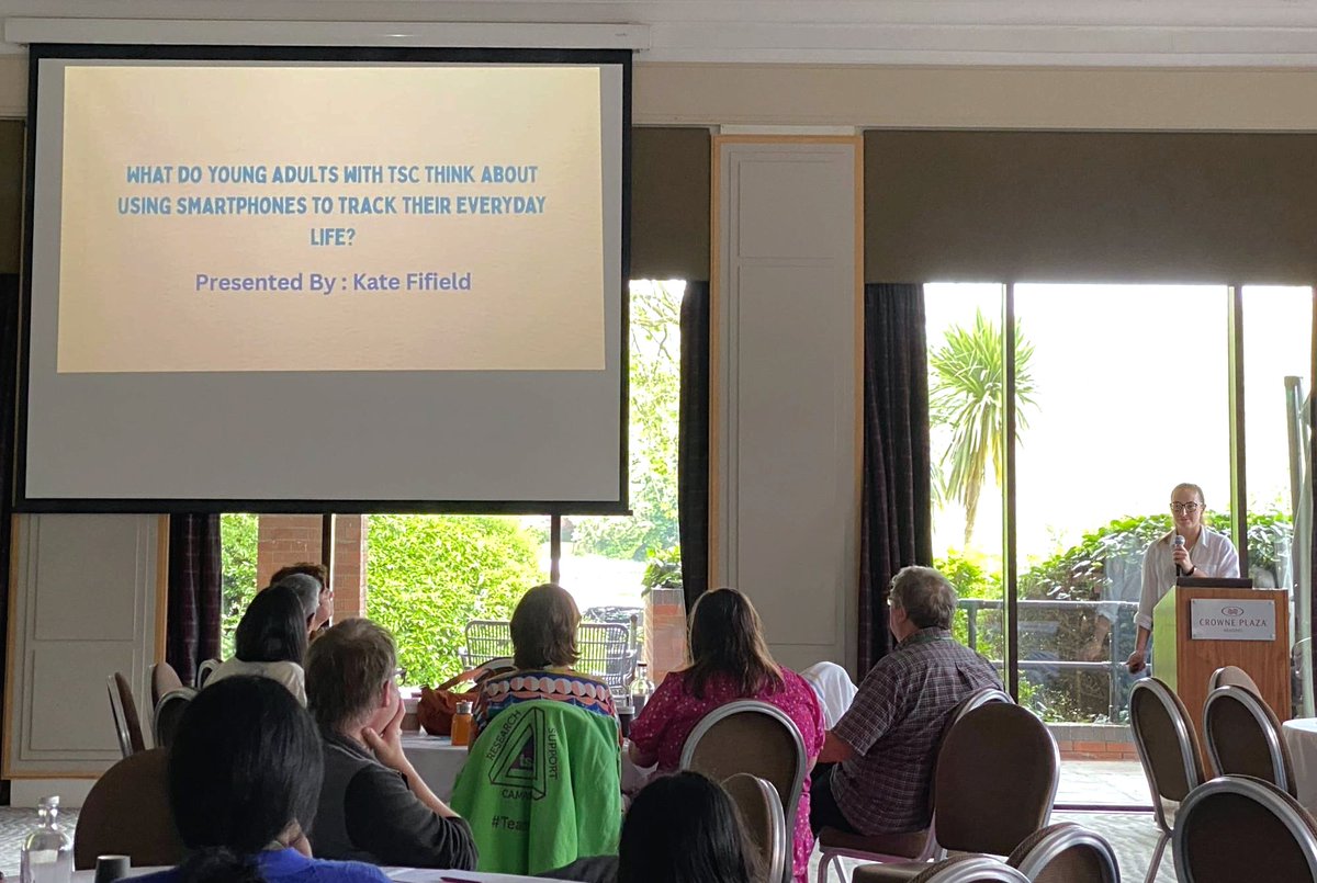 TS 2000 (@ts2000_) on Twitter photo Just over a month ago our PhD researcher Kate attended the <a href="/UKTSA/">Tuberous Sclerosis Association</a>'s Big Day 2024! At this amazing event, bringing together the TSC community, Kate got to present our current work on how smartphones could potentially help young adults with TSC track their everyday life! 💫❇️ Just over a month ago our PhD researcher Kate attended the <a href="/UKTSA/">Tuberous Sclerosis Association</a>'s Big Day 2024! At this amazing event, bringing together the TSC community, Kate got to present our current work on how smartphones could potentially help young adults with TSC track their everyday life! 💫❇️