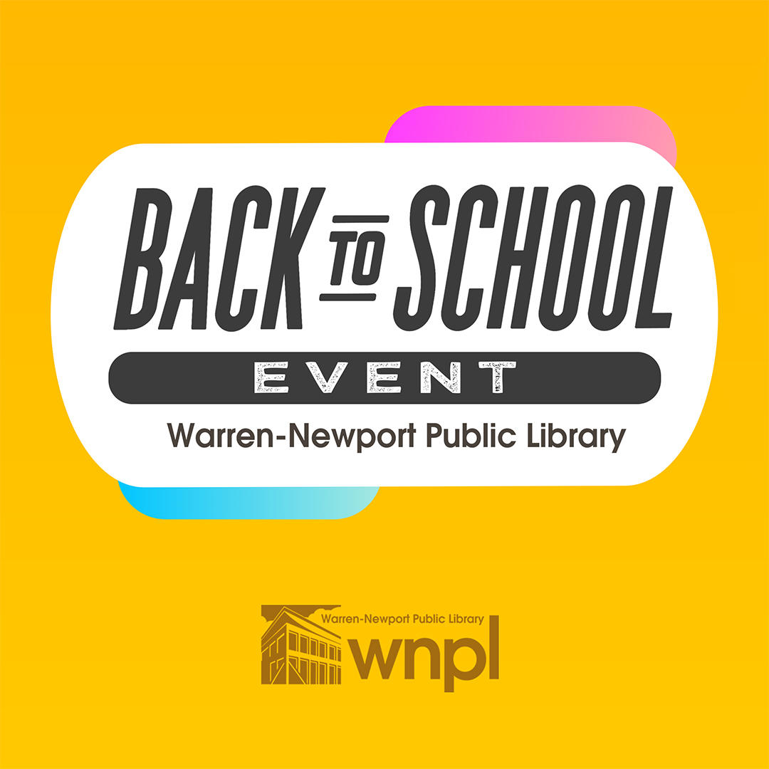 📚✏️ Get ready for a successful school year at our Back to School event on Sat., July 20 at 10AM! Free elementary-aged backpacks and school supplies (while supplies last). Presented with our friends at Brushwood Center. Visit the link: calendar.wnpl.info/event/10635516 #BackToSchool