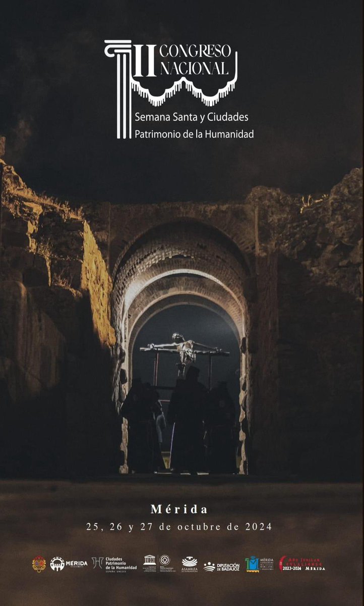 En el día de ayer, tuvo lugar en Mérida, la presentación del “II Congreso de Semana Santa y Ciudades Patrimonio de la Humanidad”, que tendrá lugar en dicha ciudad del 25 al 27 de octubre.

Descubre la programación y accede a la inscripción del congreso📲 semanasantaciudadespatrimonio.org
